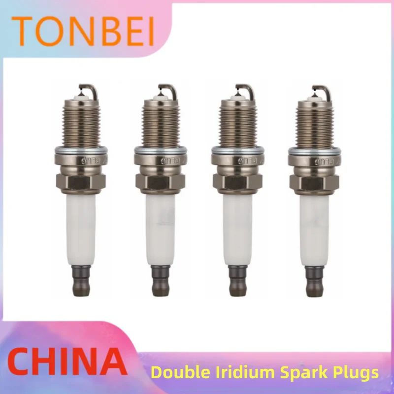 Double Iridium Spark Plug C02 for Opel Merina B Sefira C Astra auto parts PFR7S8EG