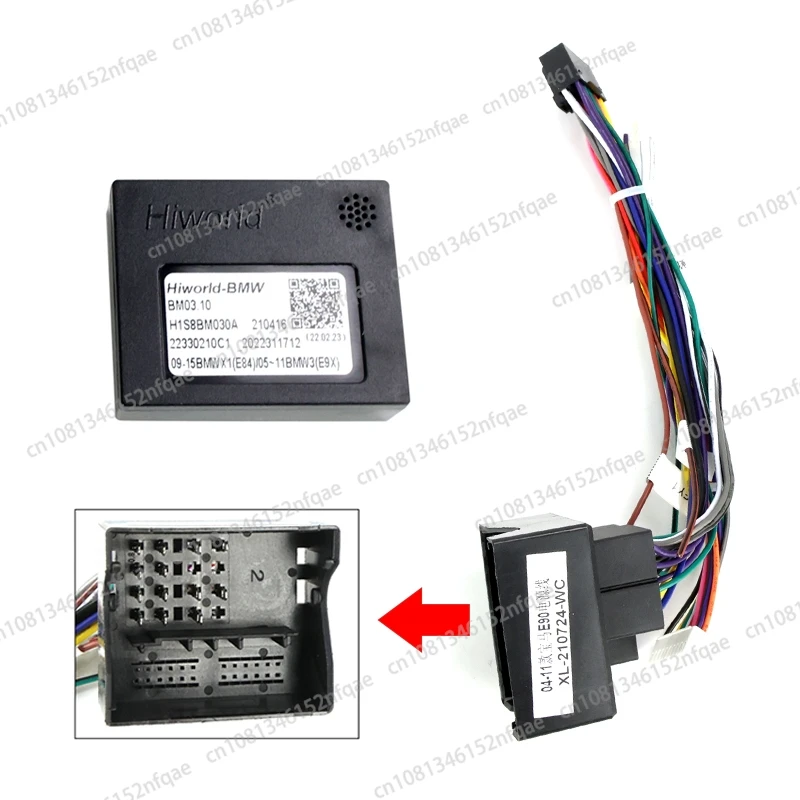 Untuk BMW E90 Radio mobil Android Stereo layar audio multimedia video bingkai kabel Harness navigasi universal adaptor modifikasi