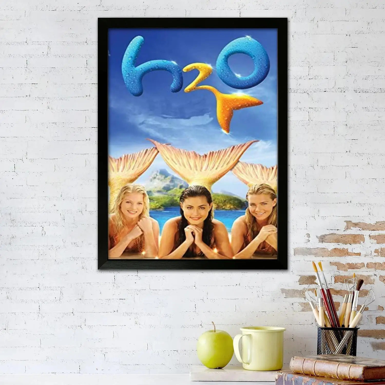 H2O Canvas Art Poster, Wall Art Picture Print, Modern Family Bedroom Decor Posters,Decorative painting