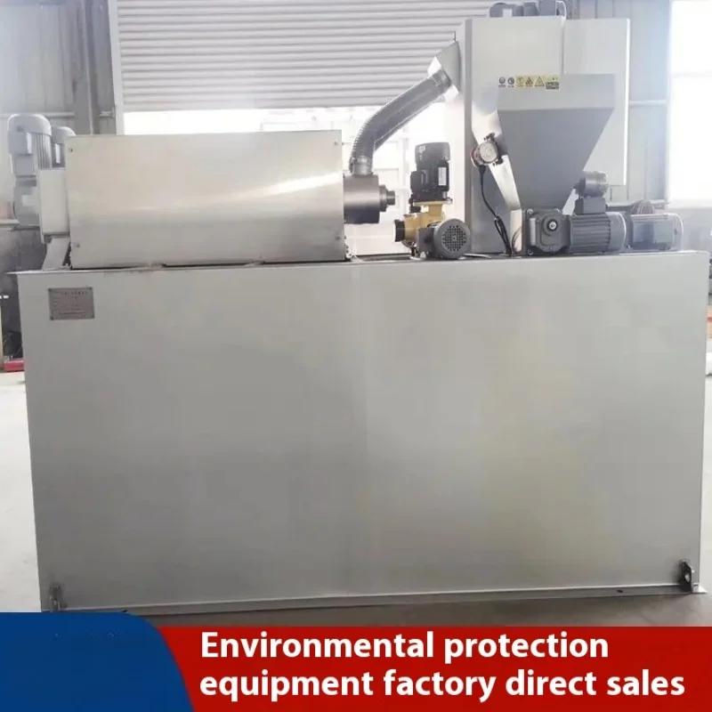 Automatic Solid Waste Water Sludge Dewatering Screw Filter Press Automatic Wastewater Sludge Screw Press Filter  Oil Sludge Trea