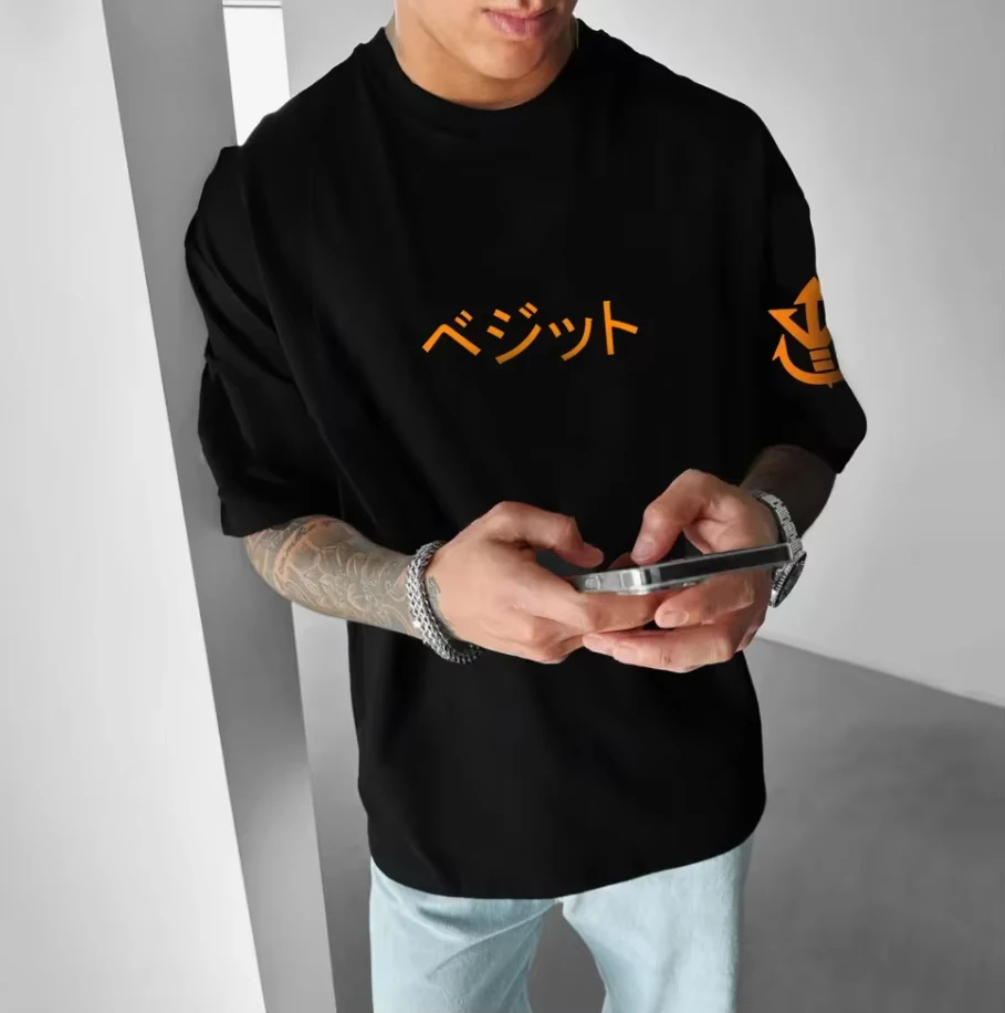 Gorąca koszulka Dragon Ball męska damska oversize z nadrukiem anime, męska letnia wygodna koszulka z krótkim rękawem, streetwear