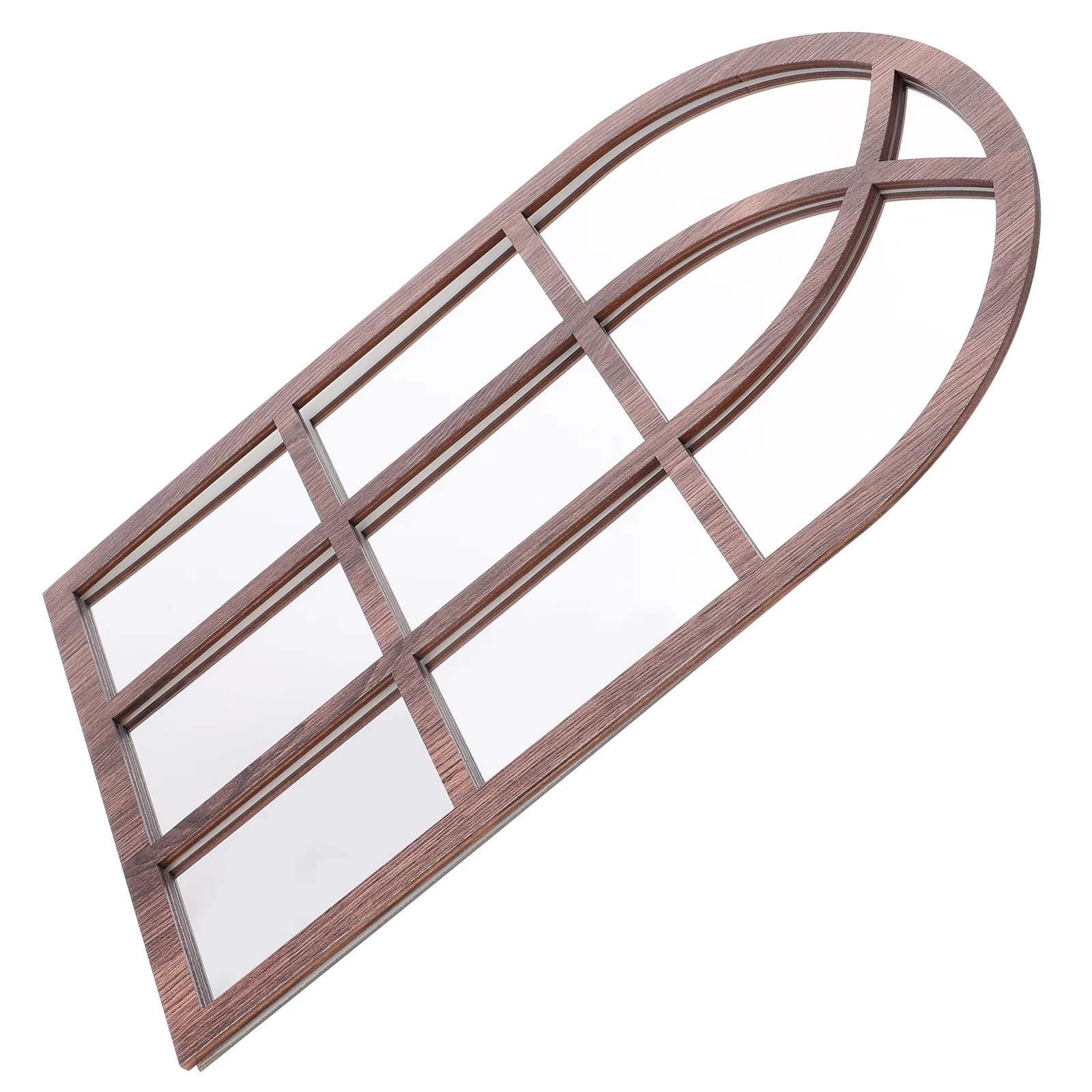 

Wooden Wall Decor Adhesive Fake Window Design Easy to Apply Wall Sticker for Bedroom Living Room Balcony Office Home Interior