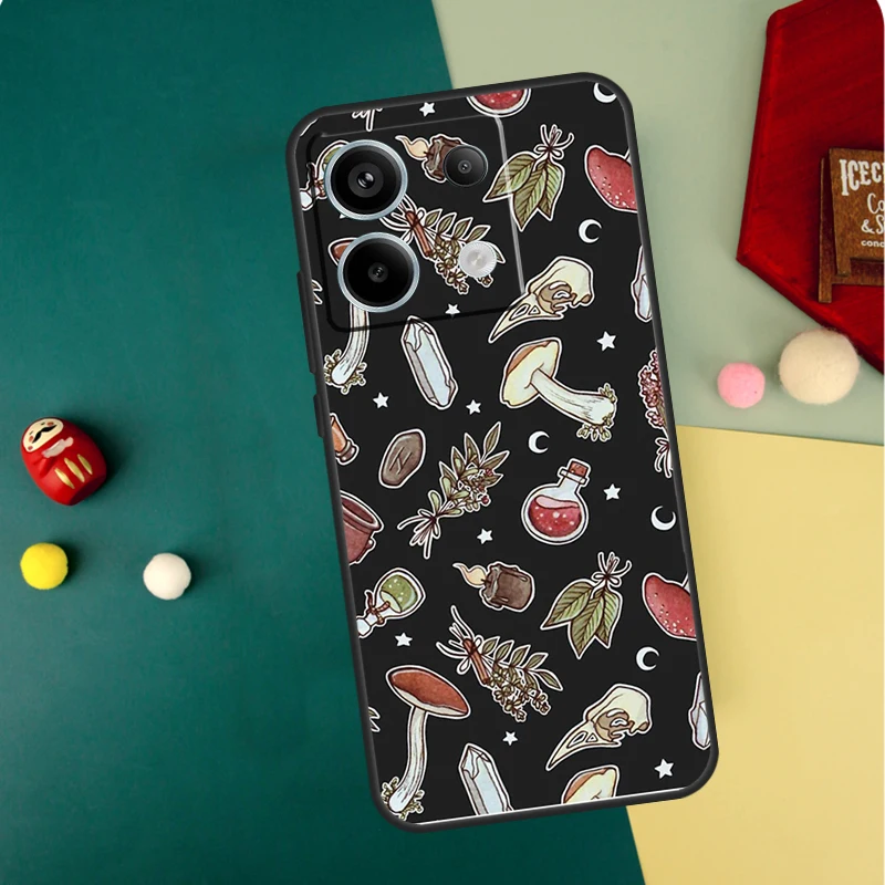 Mushroom Forest Case For Xiaomi Redmi Note 13 11 8 9 10 12 Pro 12S 11S 10S 9S Redmi 13C 9C 10C 12C Cover