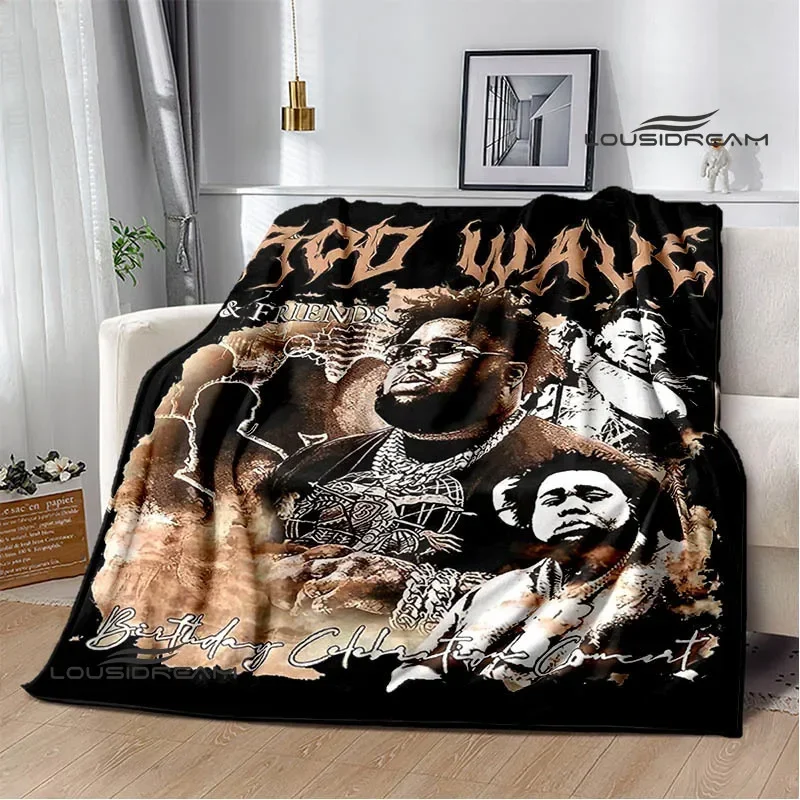 Rapper rod wave printed blanket Warm Flannel Blankets Soft and Comfortable blanket Home Travel Blanket bed linings Birthday Gift