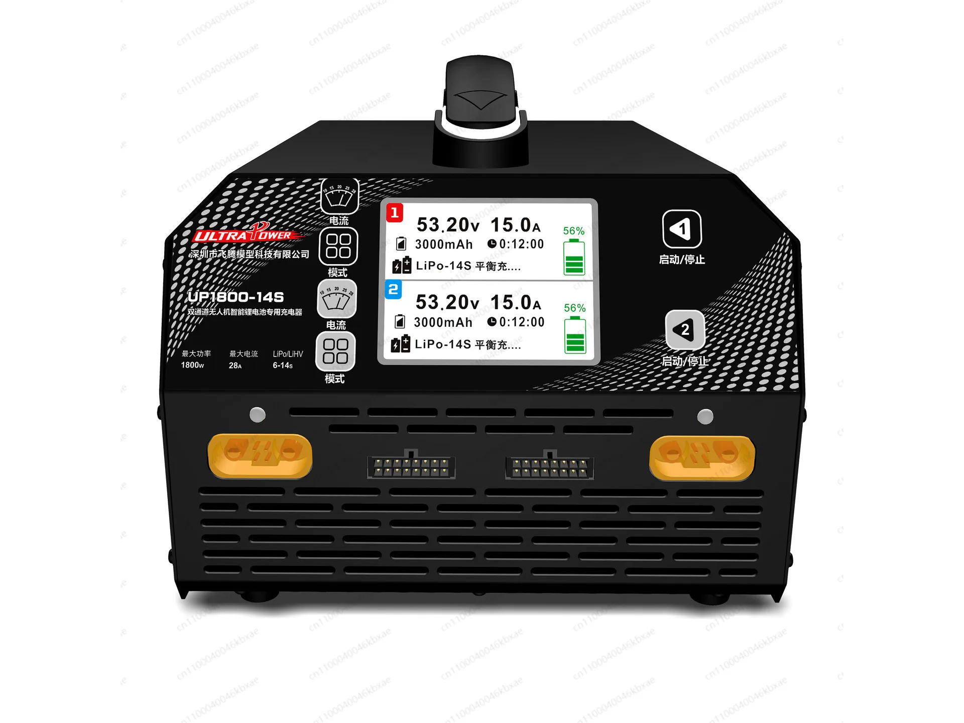 

Ultrapower UP1800-14S 28A двухканальный 6-14S машина для защиты растений литиевая батарея умное зарядное устройство