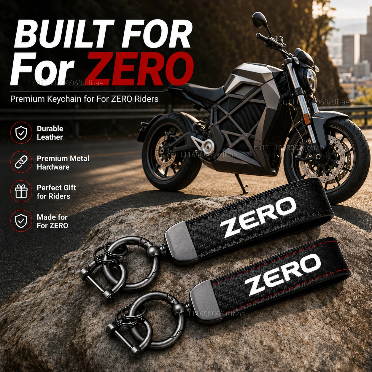 

High-Grade Leather Motorcycle Keychain Holder Keyring Accessories For ZERO SR/S SR/F SR S FXE DSR/X DSR DS FX