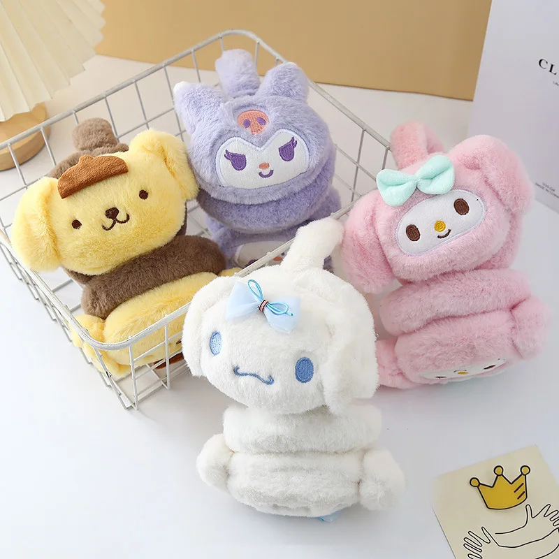 Sanrio Kuromi Cinnamoroll Melody Soft Plush Children Warm Cute Earmuff Winter Outdoor Cold Protection Ear-Muffs Ear Cover Gift