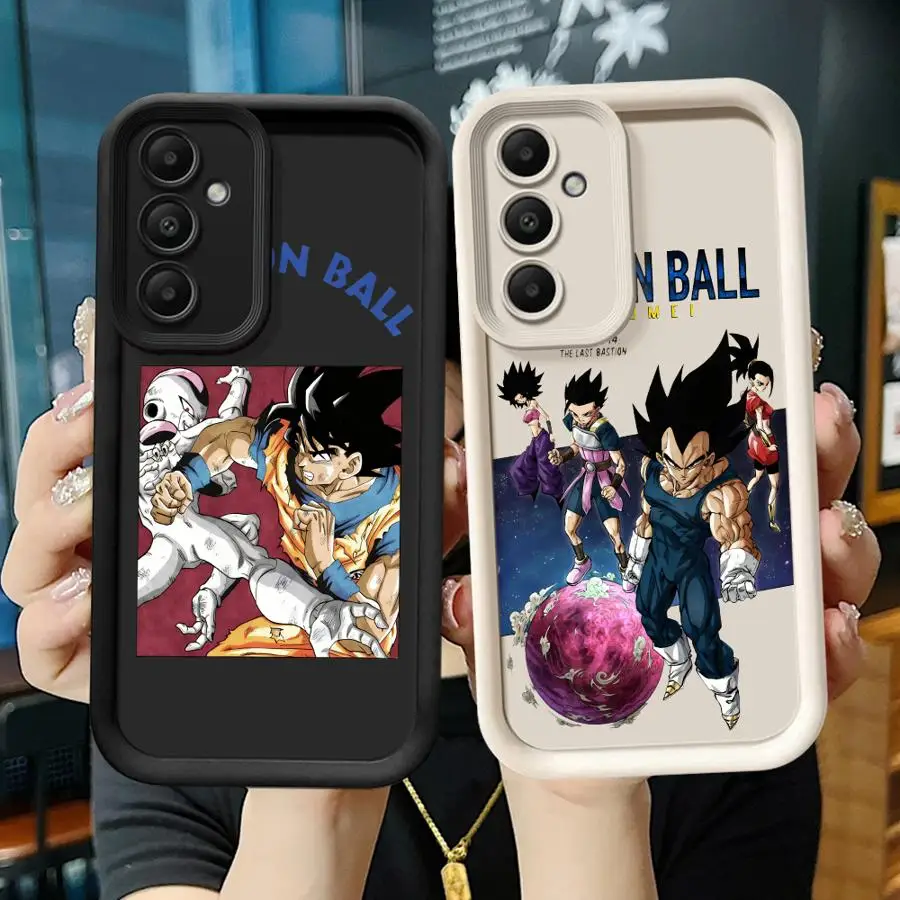 เคสโทรศัพท์สำหรับ Samsung Galaxy A25 A51 A53 A54 A35 A73 A72 A71 A55 A52 A06 A15 เคสนิ่มลายการ์ตูนดราก้อนบอล เวเจต้า