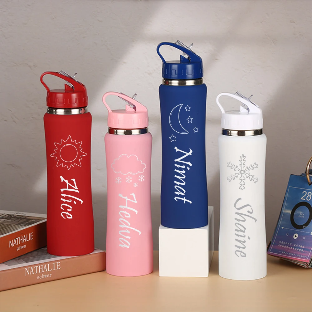 1pc Custom Name Stainless Steel Water Bottle Mom Gift High Quality Stainless Steel Sealed - view 4