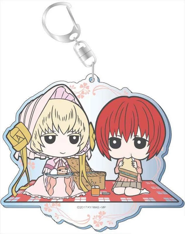 Guo Xiao Luo Anime Peripheral Store The Ancient Magus' Bride  Isaac HD Figurel Q Edition Acrylic Keychain Pendant Decor