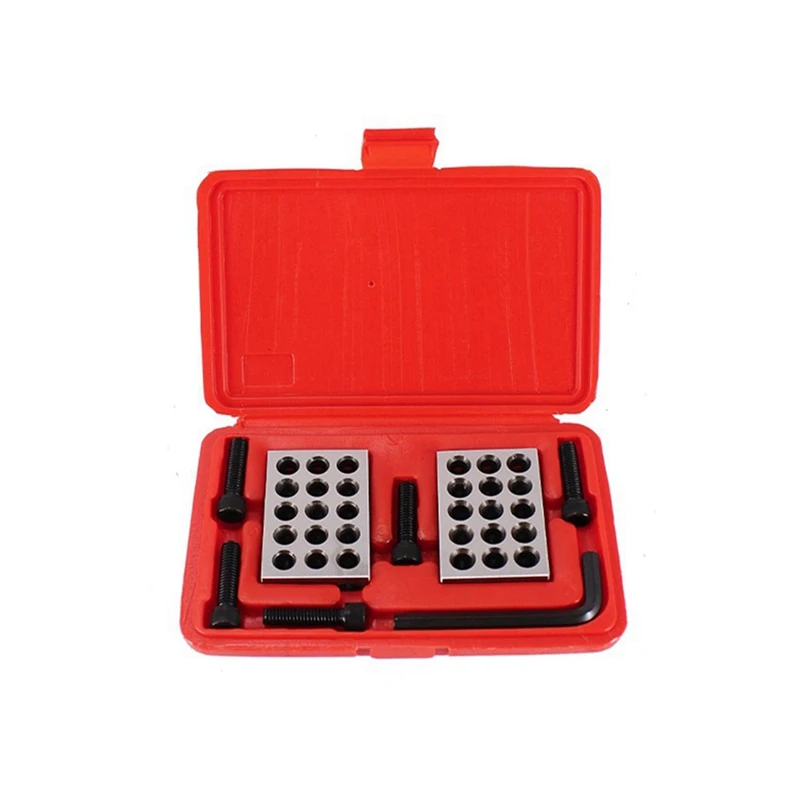 Milling Machine Parallel Pad Set 25-50-75Mm 23 Hole Gauge Gauge Block Milling Machine Tool