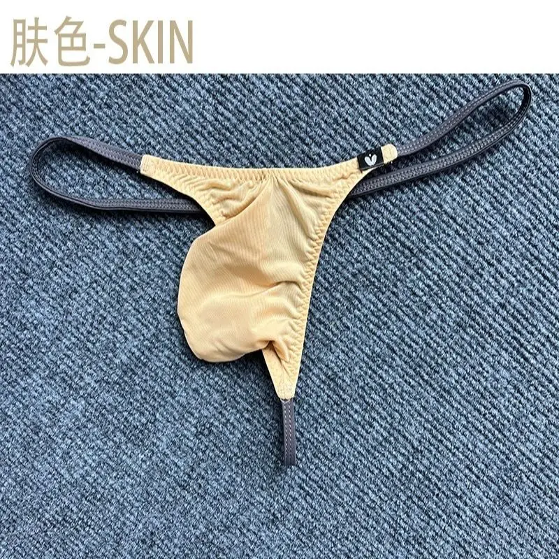 New Arrival Mens Sexy Thongs Naked Palm  G-strings Underwear Big Penis Pouch Underwear  ColorFul Mini Comfort Undies