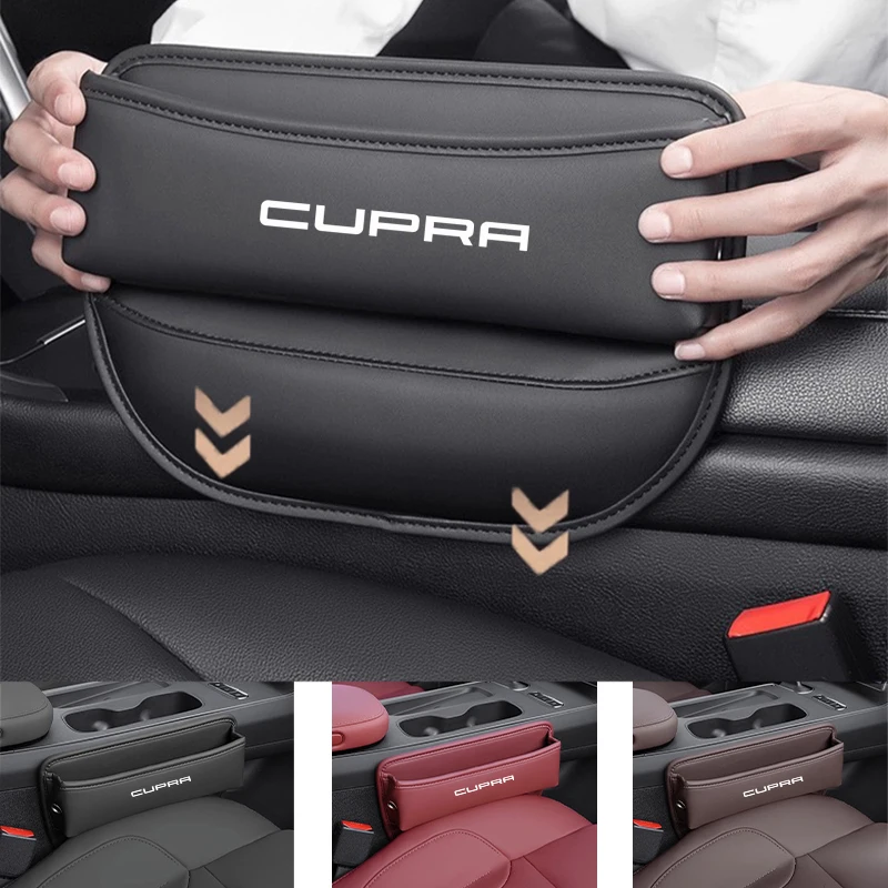 Multifunction Car Seat Gap Organizer Storage Box Pocket Wallet Universal For Seat Cupra Leon 5F 2023 Formentor Ateca Lion Ibiza