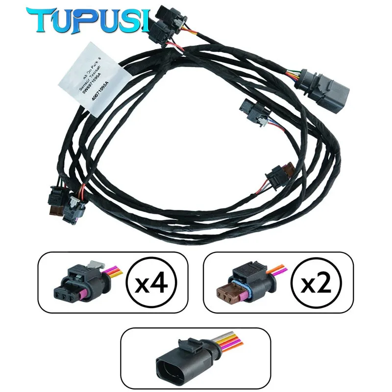 

For S5 A5 FRONT BUMPER PARKING ASSIST SENSOR WIRE WIRING HARNESS 2018-2019 8W6 971 095 A 8W6971095 A 8W6971095A