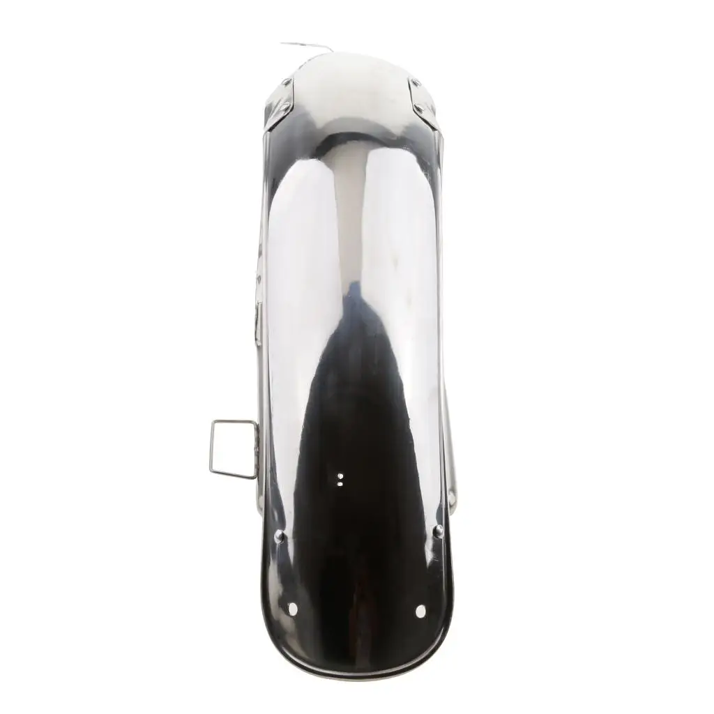 Chrome Front + Rear Mudguard Metal Steel for CG125 (58cm+55cm) image 2