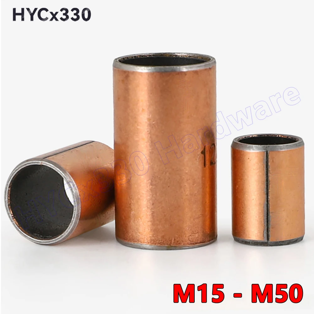 SF-1 Self Lubricating Composite Sleeve Oil-Free Bearing Copper Plating Shafts Bushing M15 to M50