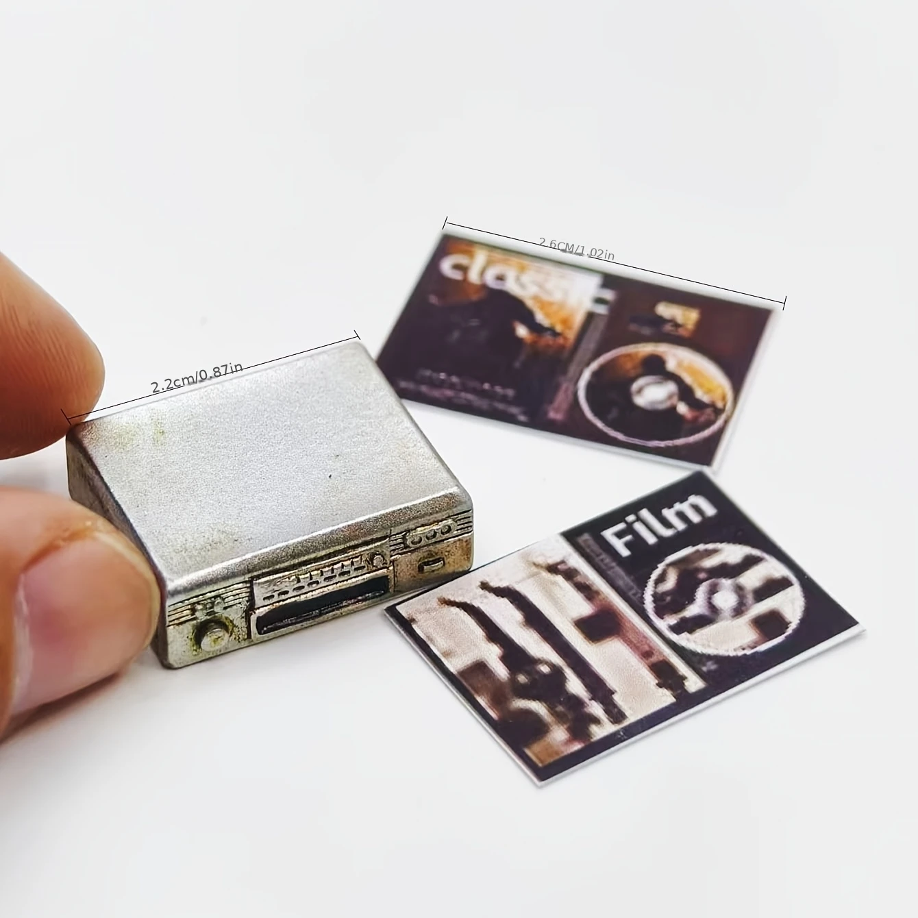 Mini Retro Media Player Dollhouse Accessory Miniature Entertainment Room Decoration