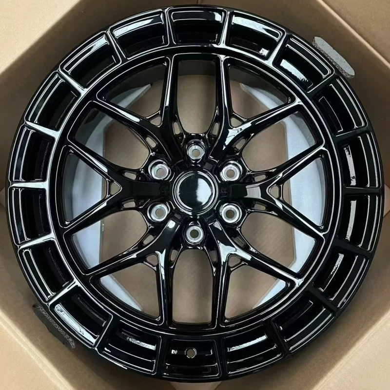 Custom 6061 Racing Five Spoke One-Piece Forged Alloy Wheels 30mm ET 5x112 5x114.3 5x120 18-21 Inch Universal Passenger Car Rims view 5