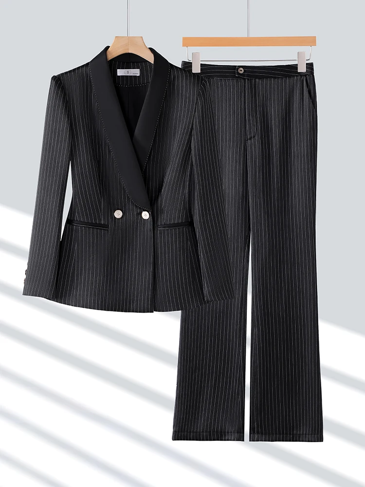 Formal Blazer for Women, Business Suits, Autumn and Winter Work Wear, Jackets and Pants, Quality Office Uniform 2-Piece