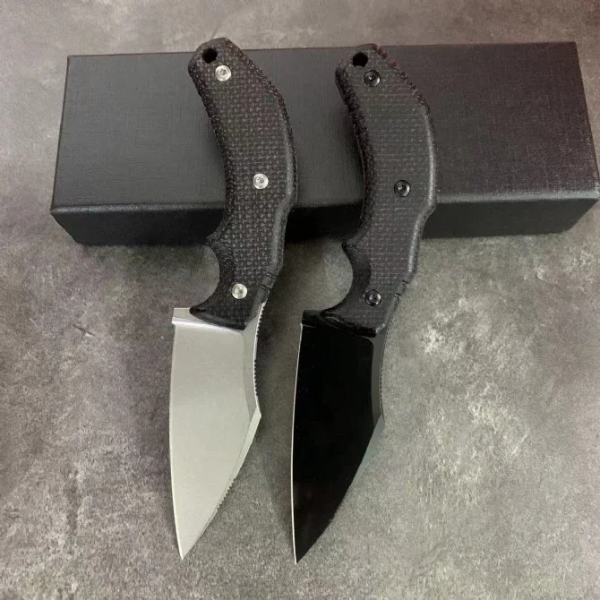 

Нож Bas Little Foreigner с прямым фиксированным лезвием M390 Blade Mikata Handle Кемпинг Охота Тактический мульти EDC Инструмент для выживания Ножи
