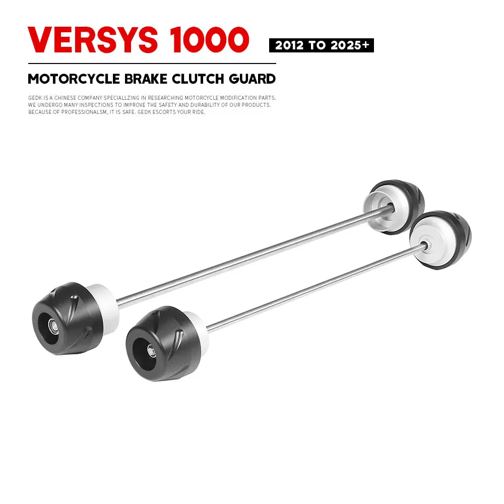 

Versys1000 2012-2025 + Motorcycle Front Rear Axle Fork Crash Slider For KAWASAKI VERSYS 1000 Anti-collision Slider Accessories