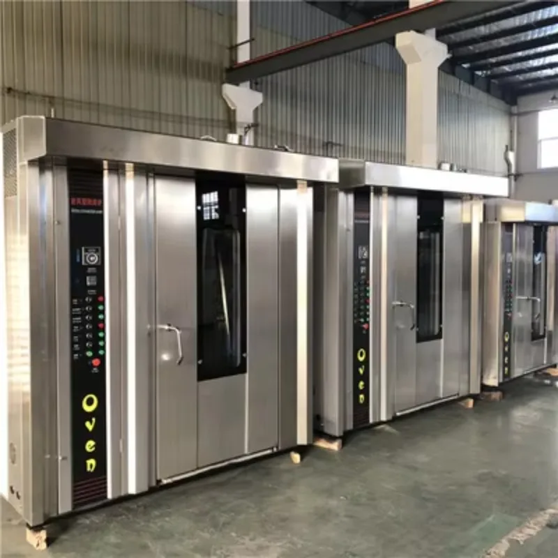 Four rotatif commercial à double porte, diesel, 32 plateaux, pour équipement de boulangerie, en acier inoxydable, grande capacité, haute productivité, sur mesure