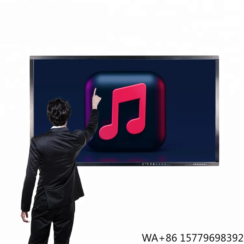 Finger Touchscreen Wall Mount Floor Stand IR Touch 55/65/75/86/100 Inch Interactive White Board Smart School