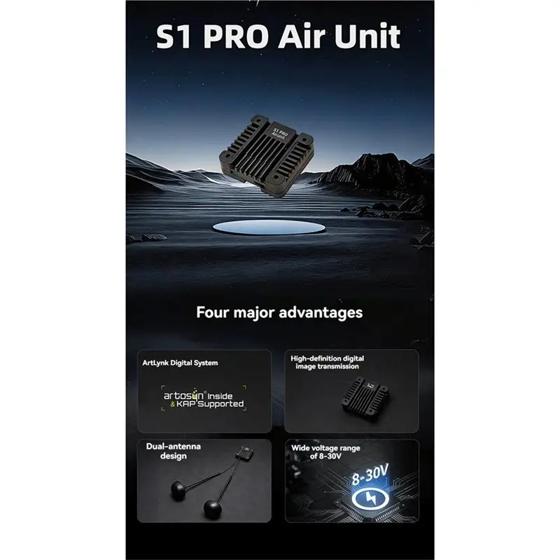 A13E-S1 PRO FPV Air Unit Digital Video Transmission 1080P/60Fps 5.725-5.850Ghz With Alps Camera For RC For FPV Drone