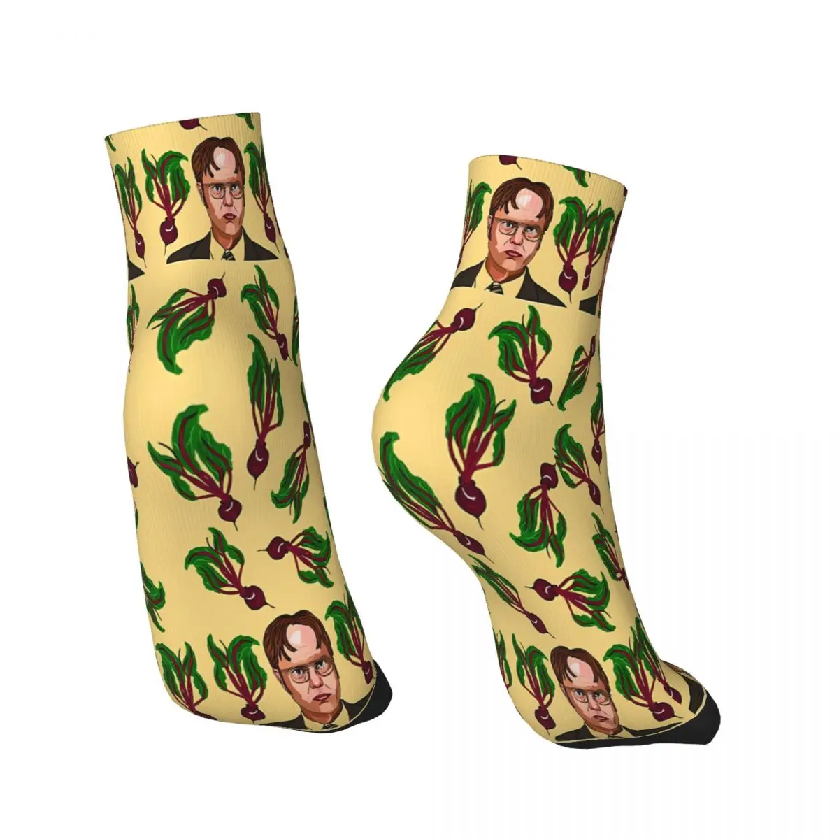 Dwight Loves Beets The Office Michael Scott TV Show Ankle Socks Male Mens Women Winter Stockings Printed