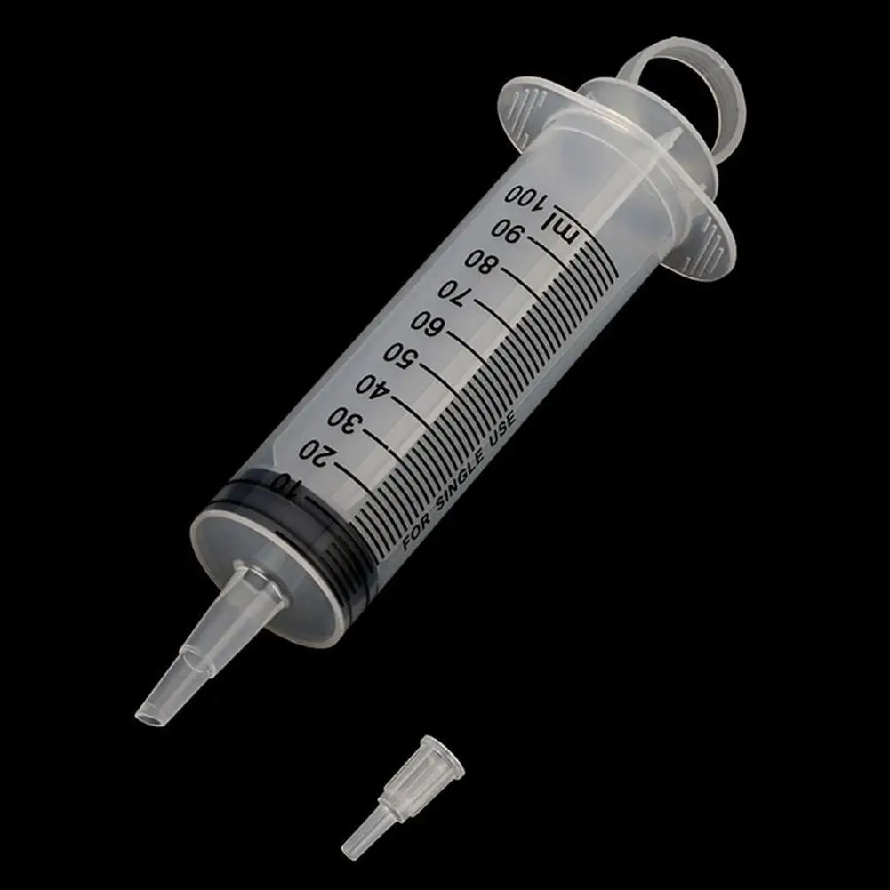 20-150ML Reusable Liquid Syringe Glue Filling Plastic Syringe Nutrient Sterile Without Needle Watering Refilling for Hydroponics