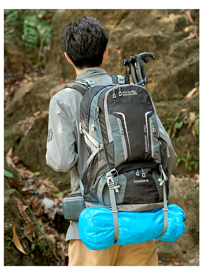 45l Outdoor-Kletter rucksack Federung große Kapazität Camping Reisen multifunktion ale wasserdichte leichte Schulter rucksack – Detail 2