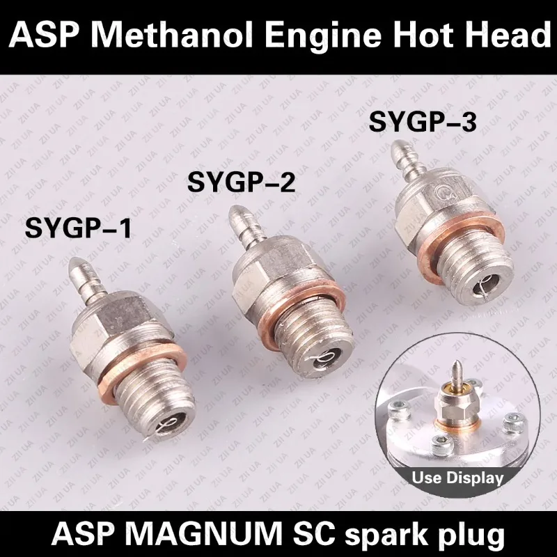 ASP MAGNUM SC Methanol Engine Modellflugzeug, Hot Head, Düse, Zündkerze vergleichbar mit OS