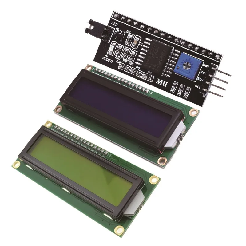 1 Stks/partij Lcd Module Blauw Groen Scherm Iic/I2C 1602 Voor Arduino 1602 Lcd For UNO R3 Mega2560 LCD1602