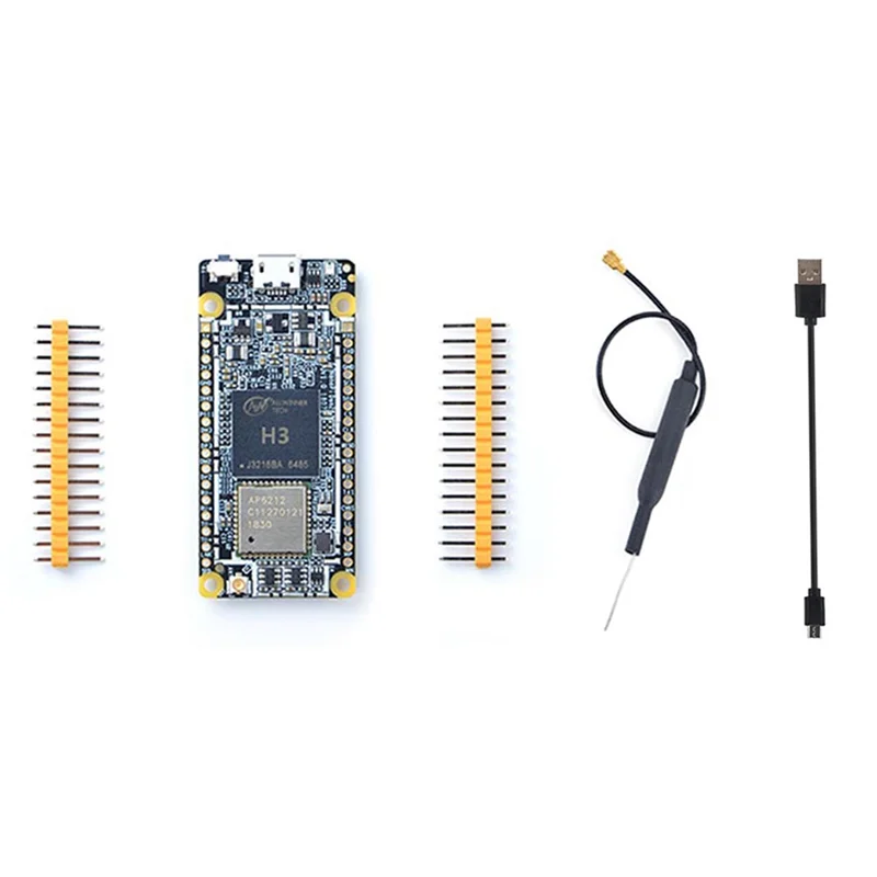 لوحة تطوير Nanopi DUO2 + كابل Micro-USB + هوائي 512 متر DDR3 Allwinner H3 واي فاي بلوتوث أطقم وحدة Ubuntu Core Iot