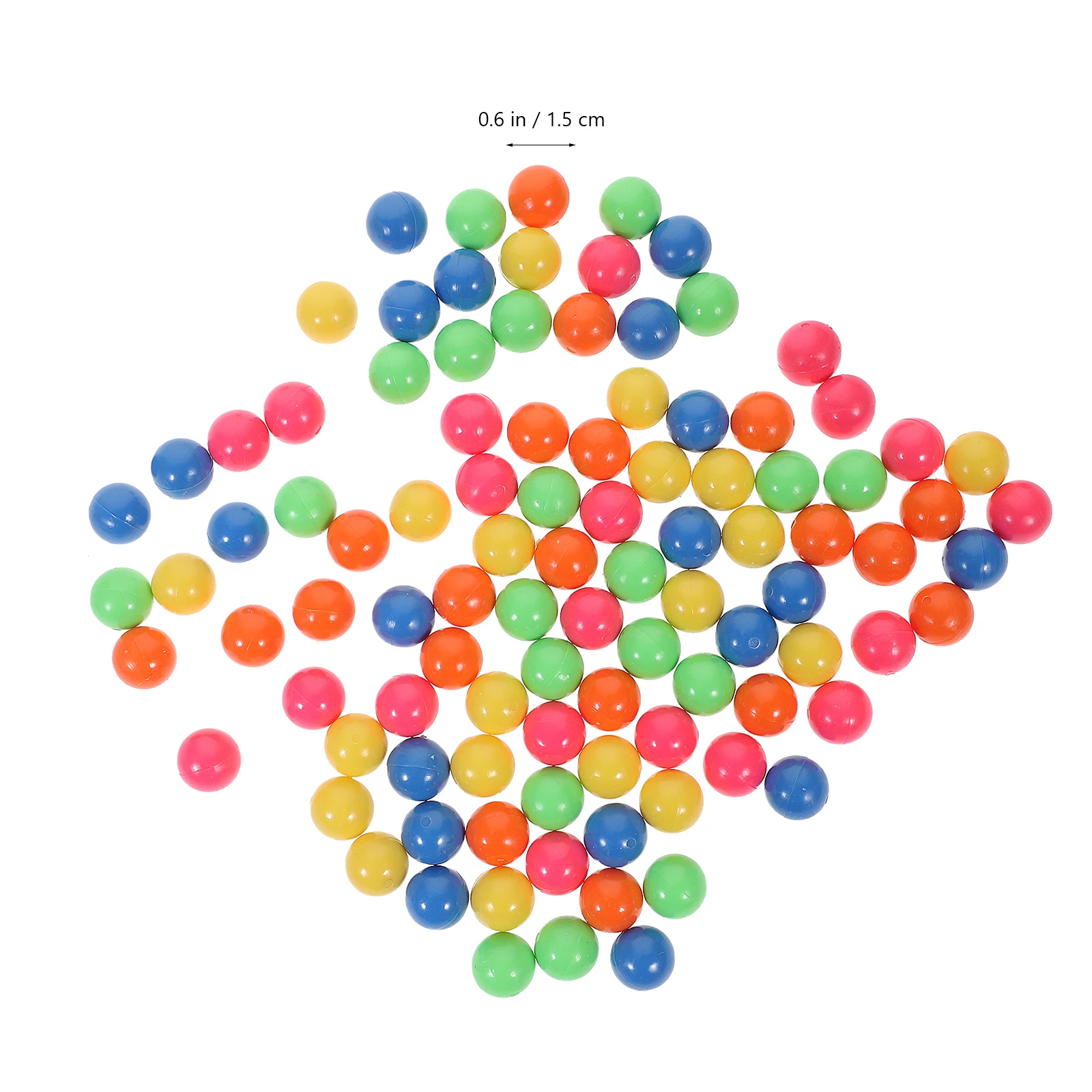 100 pçs plástico colorido 1 5cm de diâmetro crianças brinquedos mármores probabilidade aprendizagem contagem bolas cores brilhantes materiais seguros brinquedo