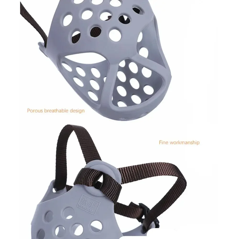 Flat-Faced Short Snout Aggressive Dog Biting Chewing French Bulldog Pet Dog Muzzle Face Mesh