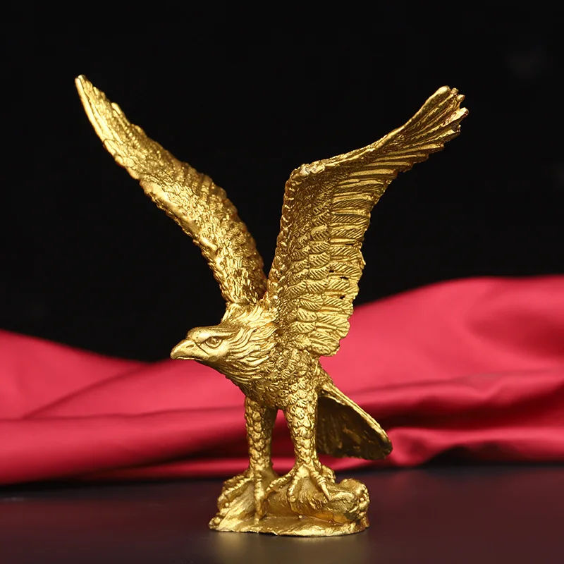 , large brass eagle opening gift, office decoration, auspicious art craft ornament