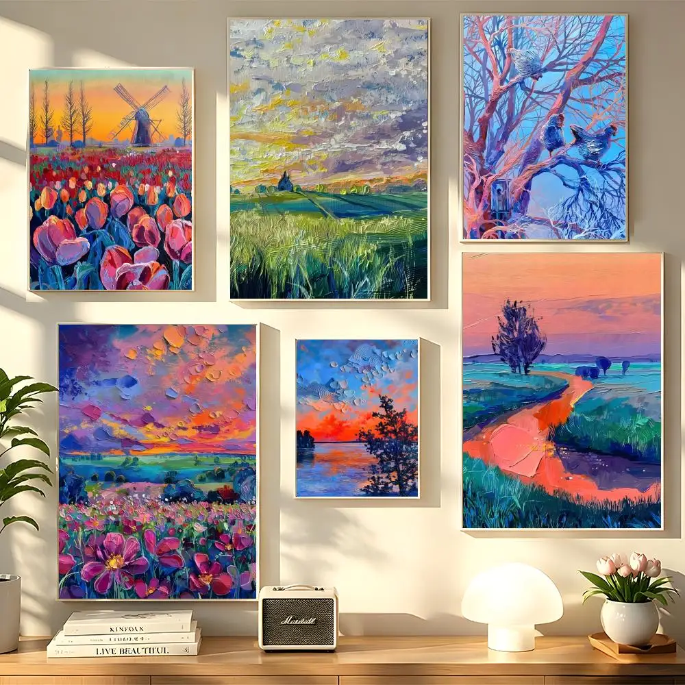 Anastasia Trusova-Russia Painting Calligraphy Gallery-Quality Canvas Art Poster Chic Neutral Wall Painting for Home Decor