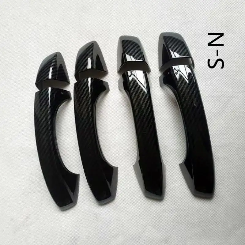 

Door Handle Cover Trim Handles Covers for Skoda Karoq 2018 2019 2020 Plastic Imitation Carbon Fiber Accessories