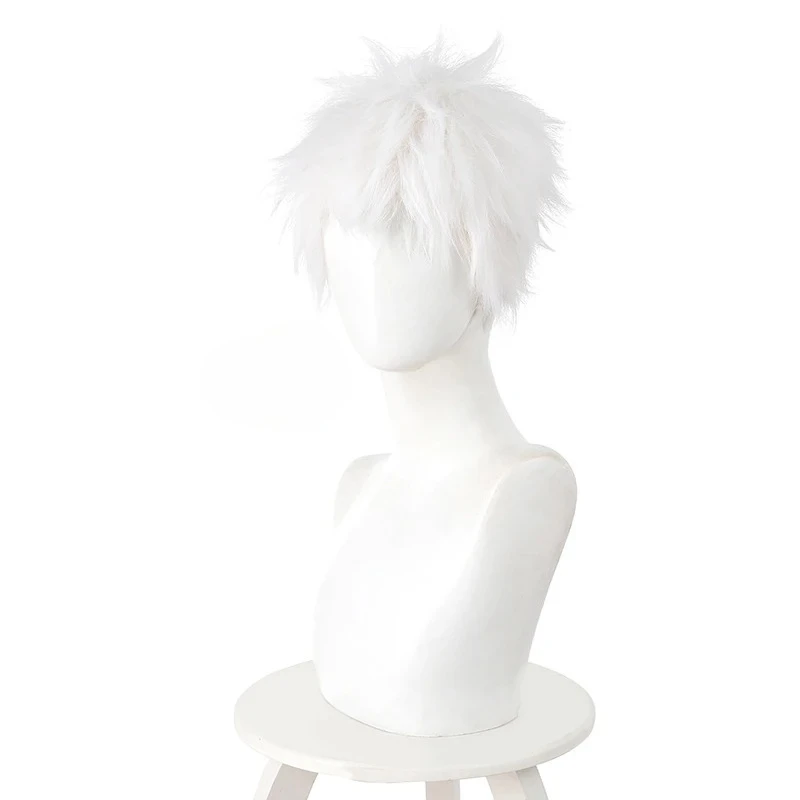 Perruque de Cosplay Anime The Summer Hikaru Died Hikaru Indou, cheveux courts blancs, fête d'halloween pour femmes et hommes, accessoires de jeu de rôle de carnaval