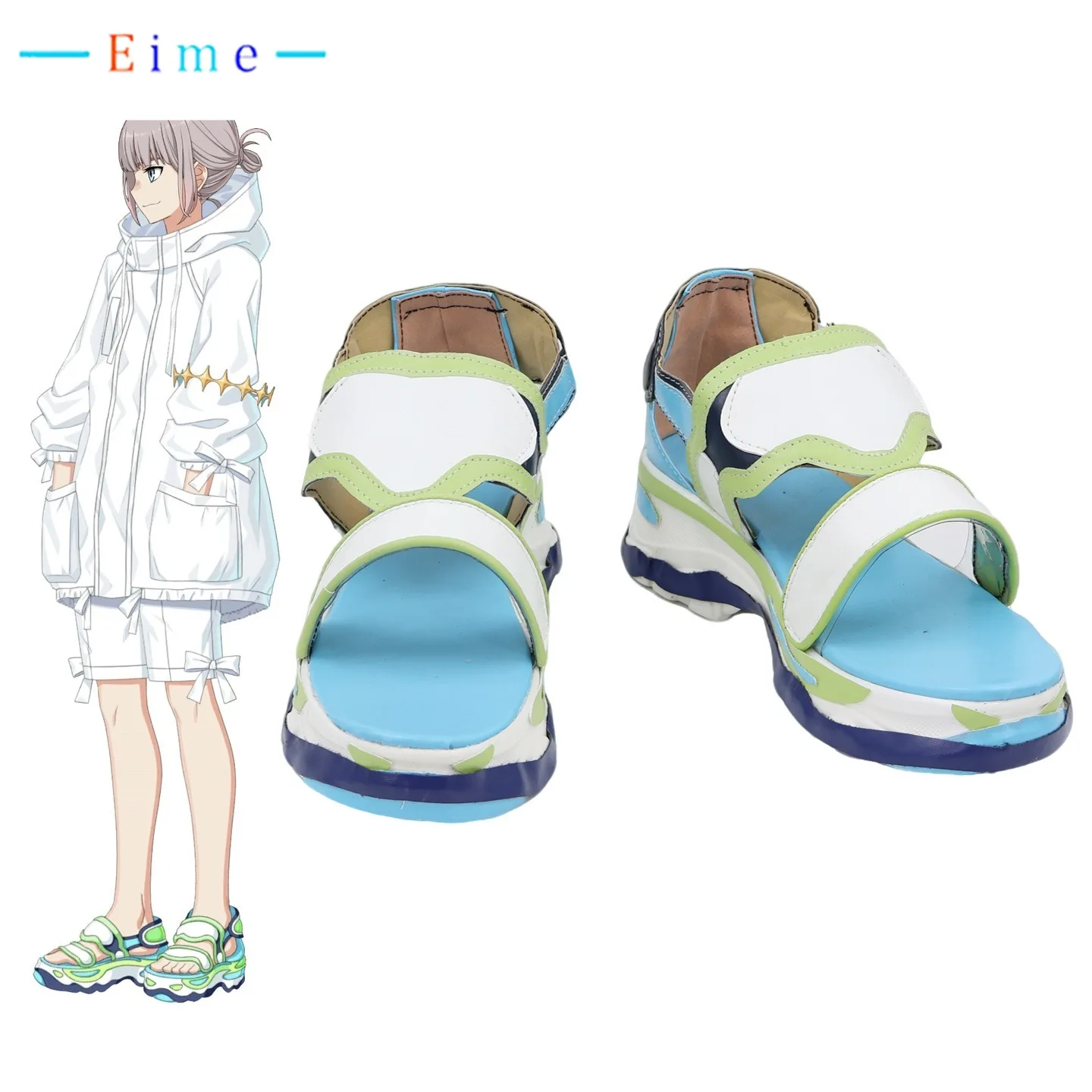 

FGO Oberon Cosplay Shoes Halloween Carnival Sandals Anime Accessories PU Leather Shoes Cosplay Props Custom Made