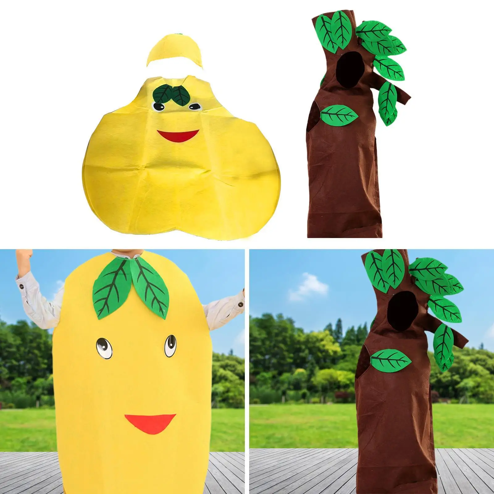 

Рождественский костюм, креативный забавный костюм из нетканого материала, многоразовый милый костюм