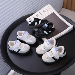 2024 Spring and Summer Boys and Girls Baby Toddler Shoes 1-2 Years Old 3 Breathable Infant and Child Sports Shoes Small White Sh