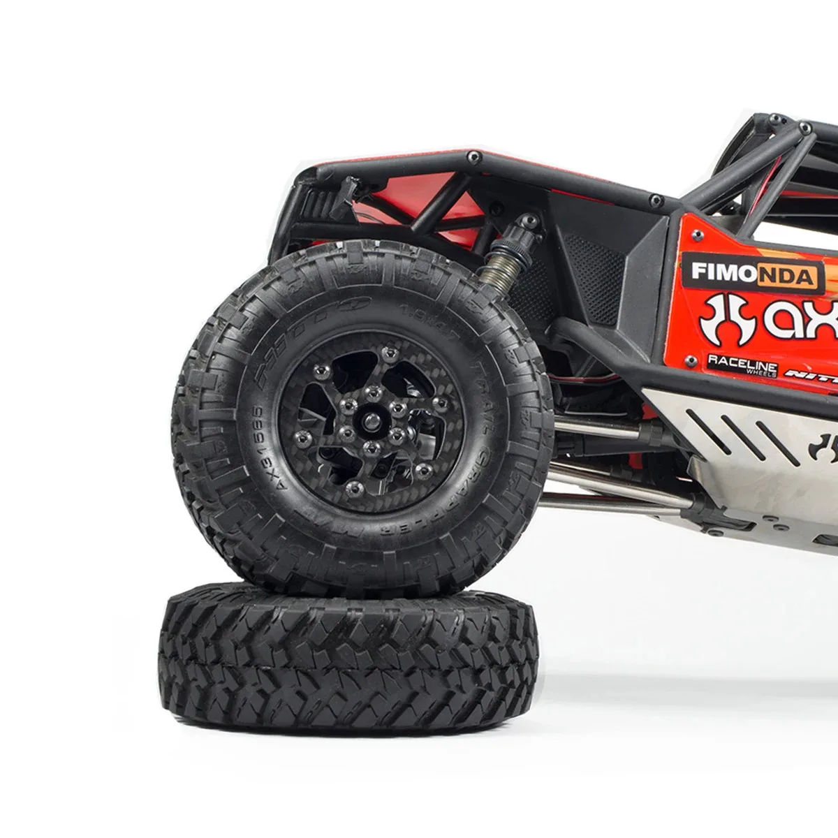 4Pcs 1/10 RC Car Crawler 1.9 Inch Carbon Fiber Wheels Rim for Capra SCX10 RR10 TF2 Element Enduro Gmade R1 Cheater Rigs 1.9S DIY