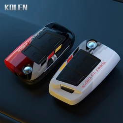 ABS Car Flip Key Case Cover Shell Fob For VW Volkswagen Golf 7 MK7 Tiguan MK2 For SEAT Ateca Leon FR 2 Ibiza For Skoda Octavia