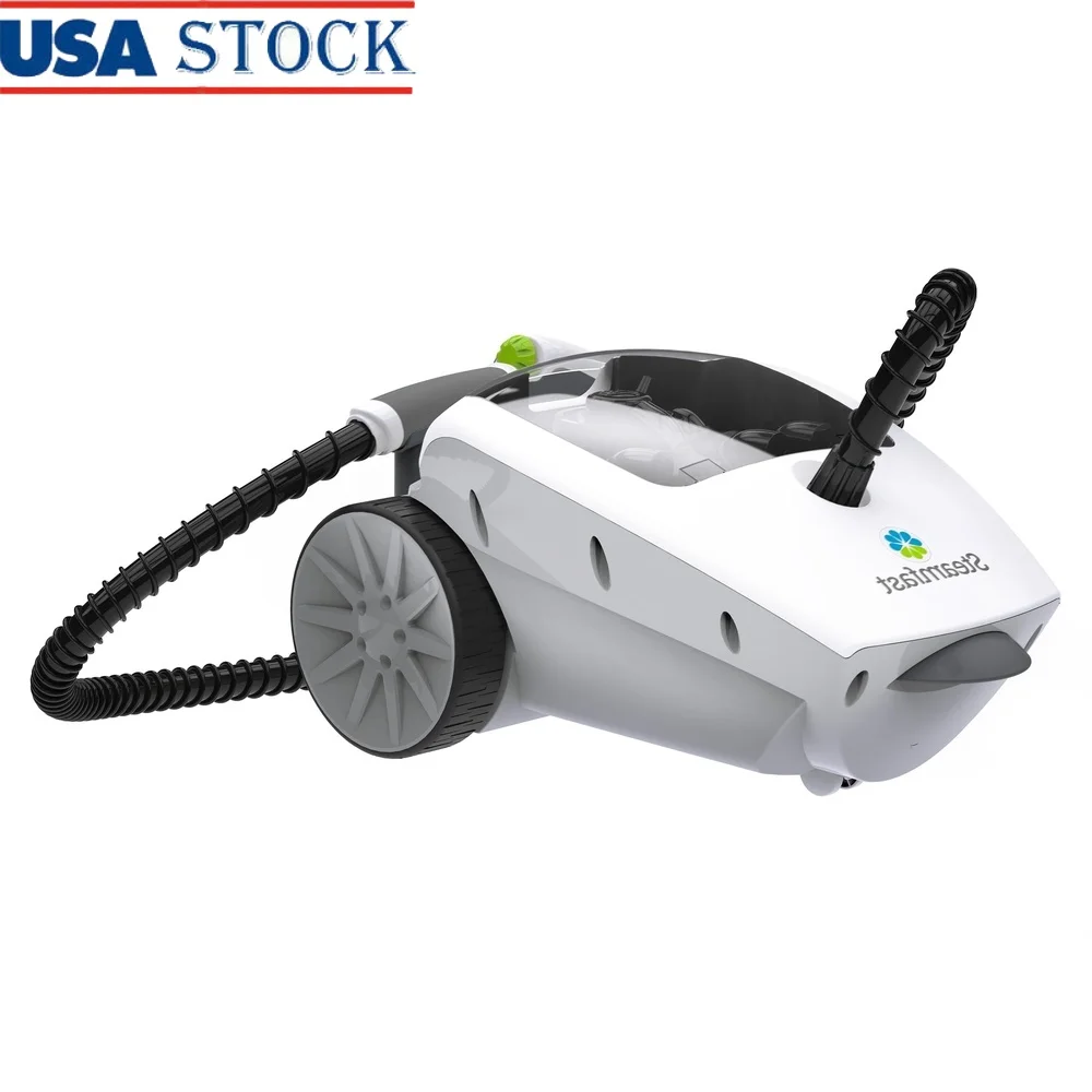 

Пароочиститель Deluxe с канистрой и 18 аксессуарами, регулируемый паровой контроль, резервуар на 48 унций, 10 минут, время нагрева, чистка без химикатов