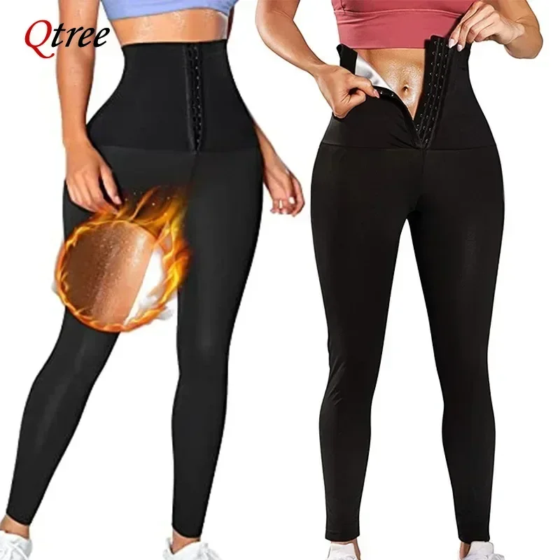 Calças De Shaper Do Corpo Efeito Sauna, Shapers De Suor Quente, Calças De Emagrecimento, Shapewear Curto Fitness, Leggings Workout Gym