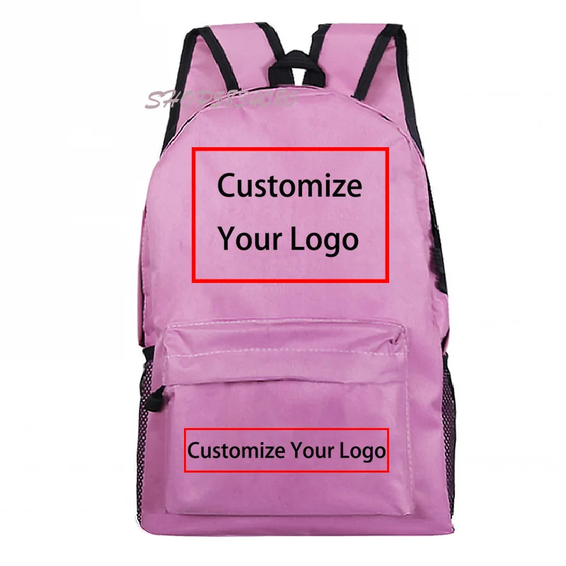 Diy mochila dropshipping cliente mochila logotipo personalizado sacos de escola para meninos meninas adolescente bagpack saco de viagem para mujer