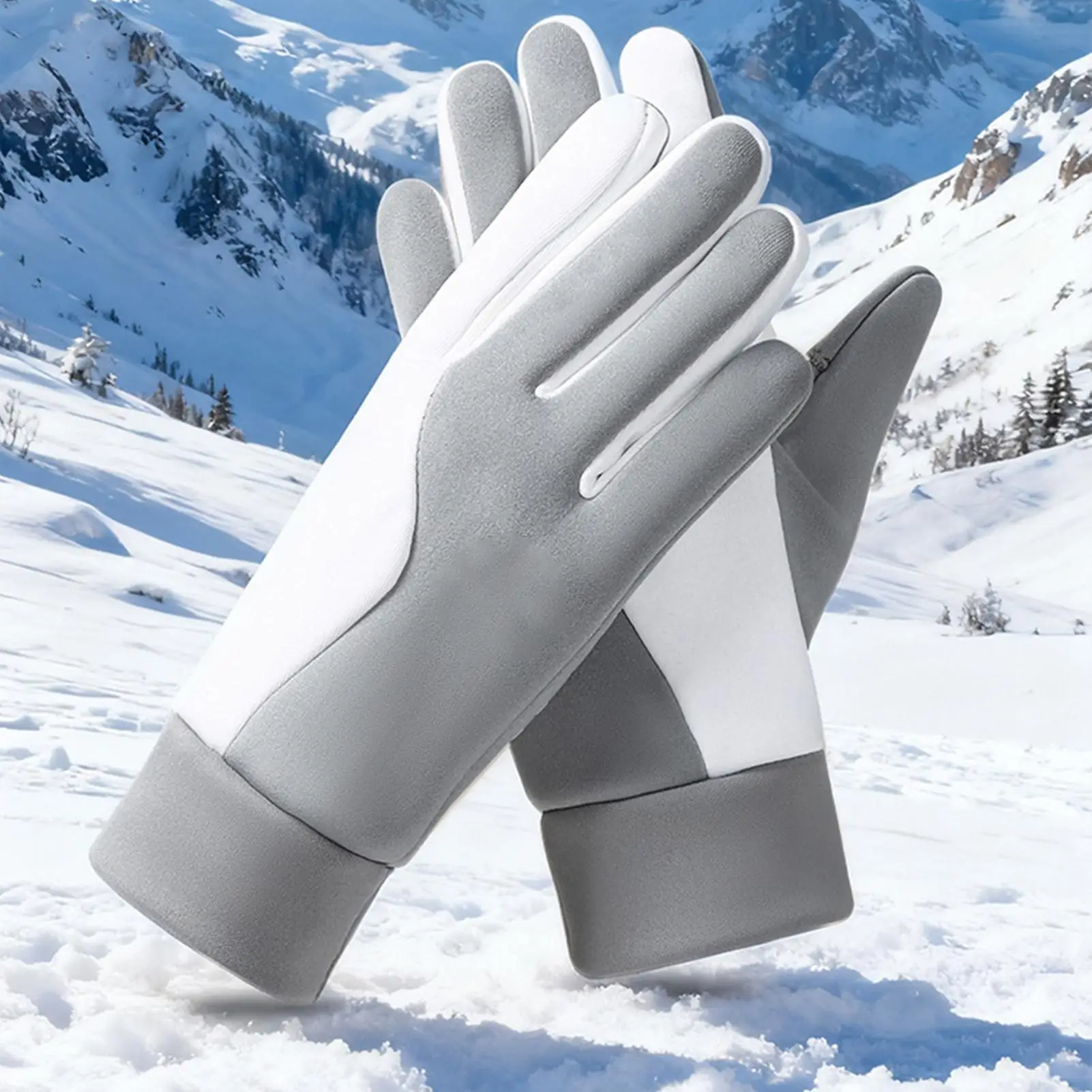 Motorcycle Gloves For Men Warm Full Finger Motorbike Protective Gear Touchscreen Motorcycle Gloves For Powersports Riding Road