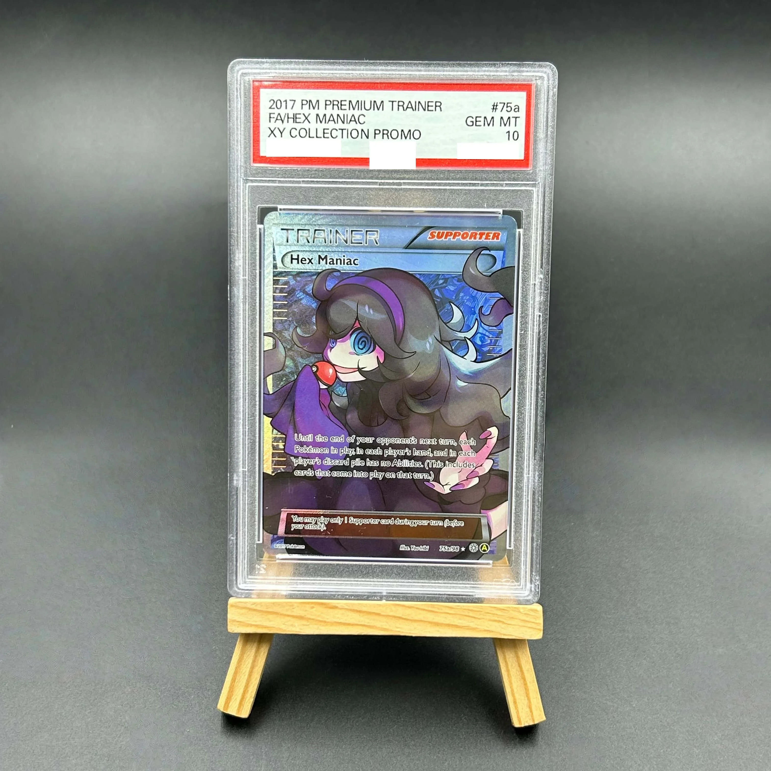 Tarjeta Coleccionable Pokémon Premium Trainer XY Collection Promo Full Art Hex Maniac Textured Card - Gem MT 10 TCG 2017